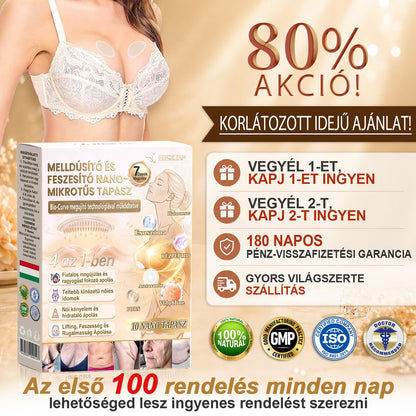 HISKIN®🏆 Mellvolumen, Emelés és Feszesítés Támogatására Szolgáló Nano Mikrotűs Tapasz Volufiline + Exosome + Rézpeptid Formula Sejtmegújító Technológiával Támogatva