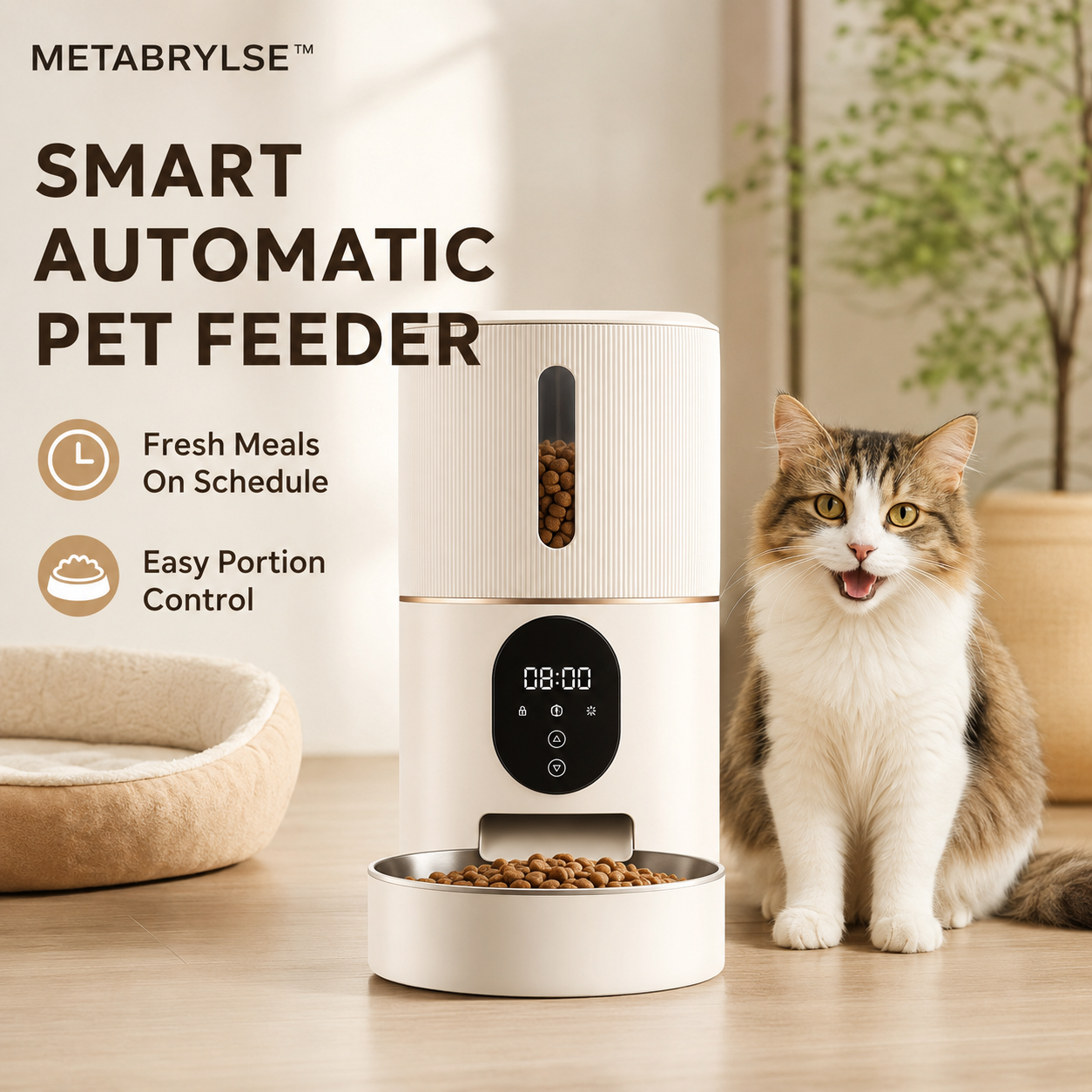 METABRYLSE™ Smart Automatic Pet Feeder