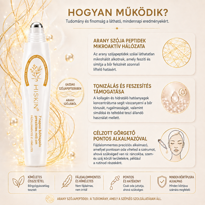 HISKIN® Golden Silk Protein Peptide Beauty Pen — Célzott szépségápolás a ráncok, szemkörnyék és ajkak ápolására | Látható eredmény már 3 nap alatt ✨