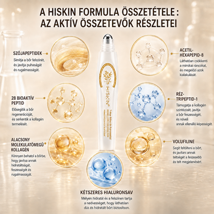 HISKIN® Golden Silk Protein Peptide Beauty Pen — Célzott szépségápolás a ráncok, szemkörnyék és ajkak ápolására | Látható eredmény már 3 nap alatt ✨